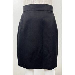 CLAUDE MONTANA BLACK MINI PENCIL SKIRT